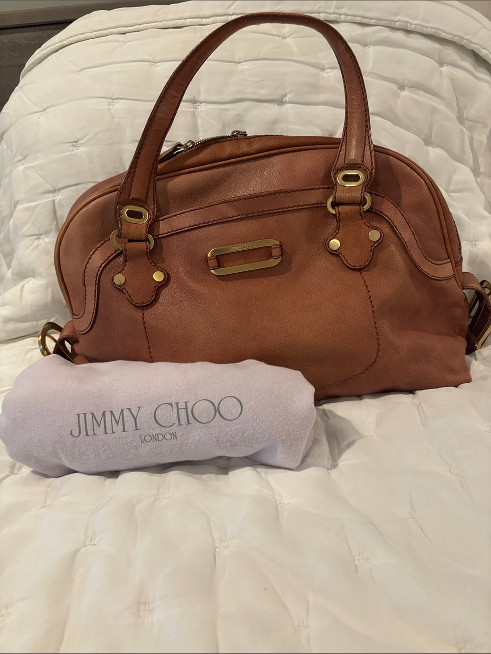Jimmy Choo Leather Satchel Handbag